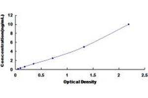 Typical standard curve (PALLD Kit ELISA)
