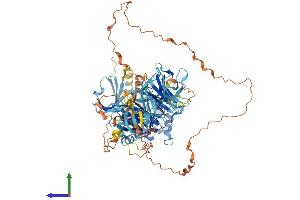 AlphaFold protein structure predicition of Human Recombinant MAP4K1 Protein, UniprotID Q92918