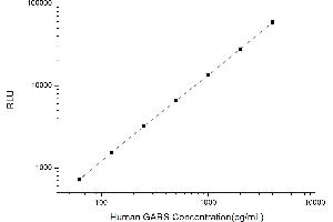 Typical standard curve (GARS Kit CLIA)