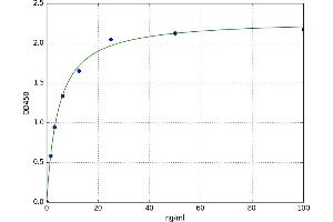 A typical standard curve (OTC Kit ELISA)