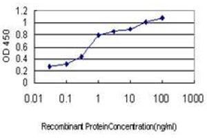 Detection limit for recombinant GST tagged HFE is approximately 0.