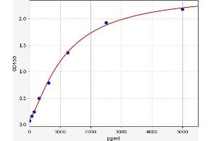 Typical standard curve (CEBPZ Kit ELISA)