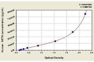 Typical standard curve (Neurturin Kit ELISA)