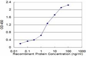 Detection limit for recombinant GST tagged SEPX1 is approximately 0.