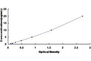 Typical standard curve (NFKB2 Kit ELISA)