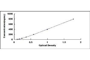 Typical standard curve (Fibronectin Kit ELISA)
