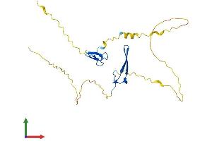 AlphaFold protein structure predicition of Human Recombinant RYBP Protein, UniprotID Q8N488