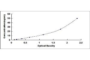 Typical standard curve (SERPINB2 Kit ELISA)