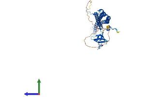 AlphaFold protein structure predicition of Mouse Recombinant Pstpip1 Protein, UniprotID P97814