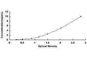 Typical standard curve