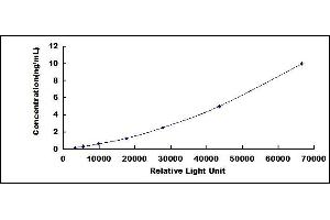 Typical standard curve