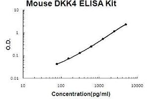 Mouse DKK4 PicoKine ELISA Kit standard curve (DKK4 Kit ELISA)