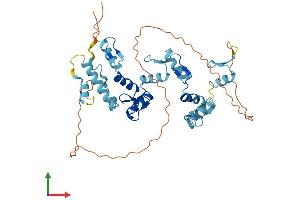AlphaFold protein structure predicition of Human Recombinant ZNF620 Protein, UniprotID Q6ZNG0