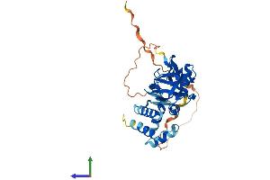 AlphaFold protein structure predicition of Human Recombinant GIPC1 Protein, UniprotID O14908