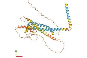 AlphaFold protein structure predicition of Human Recombinant APOL6 Protein, UniprotID Q9BWW8