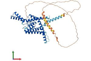 AlphaFold protein structure predicition of Mouse Recombinant Kcnk3 Protein, UniprotID O35111