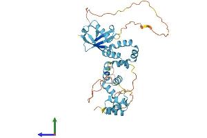 AlphaFold protein structure predicition of Mouse Recombinant Rad23a Protein, UniprotID P54726