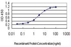 Detection limit for recombinant GST tagged ZNF345 is approximately 0.