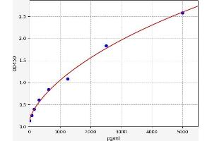 Typical standard curve (Angiomotin Kit ELISA)