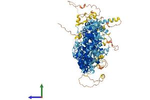 AlphaFold protein structure predicition of Mouse Recombinant Abtb2 Protein, UniprotID Q7TQI7