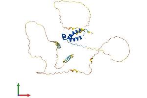 AlphaFold protein structure predicition of Mouse Recombinant Sox18 Protein, UniprotID P43680