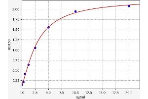 Typical standard curve (UNC5B Kit ELISA)