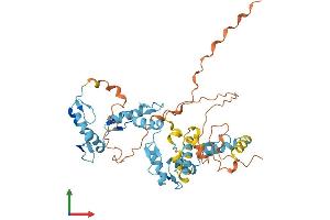 AlphaFold protein structure predicition of Human Recombinant ZNF785 Protein, UniprotID A8K8V0