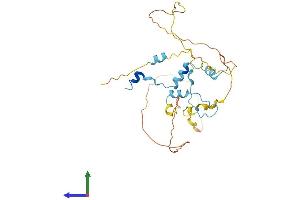 AlphaFold protein structure predicition of Mouse Recombinant Oser1 Protein, UniprotID Q9D722