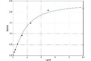 A typical standard curve