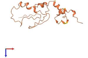 AlphaFold protein structure predicition of Mouse Recombinant Krtap9-3 Protein, UniprotID Q3V2C1