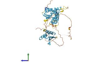 AlphaFold protein structure predicition of Human Recombinant PCBP2 Protein, UniprotID Q15366