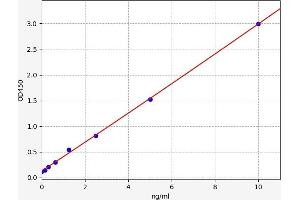 Typical standard curve