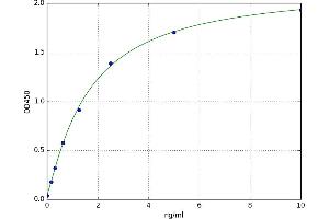 A typical standard curve (C5 Kit ELISA)