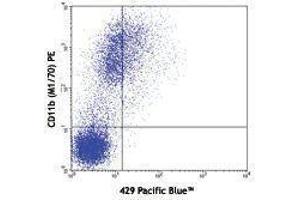Flow Cytometry (FACS) image for anti-Vascular Cell Adhesion Molecule 1 (VCAM1) antibody (Pacific Blue) (ABIN2662190) (VCAM1 anticorps  (Pacific Blue))