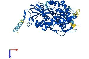 AlphaFold protein structure predicition of Mouse Recombinant Ptgis Protein, UniprotID O35074