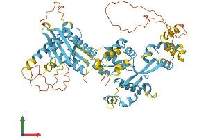 AlphaFold protein structure predicition of Mouse Recombinant Nprl3 Protein, UniprotID Q8VIJ8