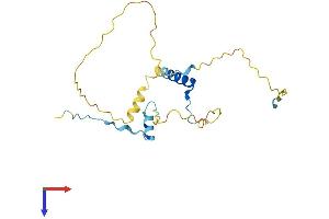 AlphaFold protein structure predicition of Human Recombinant PPP1R1B Protein, UniprotID Q9UD71