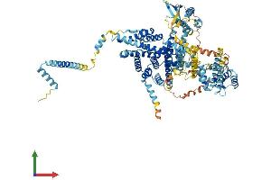 AlphaFold protein structure predicition of Mouse Recombinant Snx13 Protein, UniprotID Q6PHS6