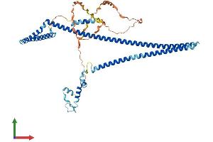 AlphaFold protein structure predicition of Mouse Recombinant Pdcd7 Protein, UniprotID Q9WTY1