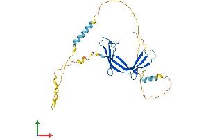 AlphaFold protein structure predicition of Mouse Recombinant Eaf1 Protein, UniprotID Q9D4C5