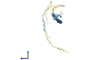 AlphaFold protein structure predicition of Mouse Recombinant Gmnn Protein, UniprotID O88513