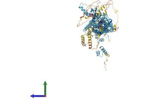 AlphaFold protein structure predicition of Human Recombinant TUBGCP5 Protein, UniprotID Q96RT8