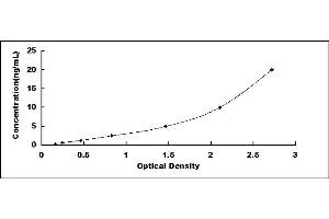 Typical standard curve (ADRB1 Kit ELISA)
