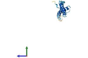 AlphaFold protein structure predicition of Mouse Recombinant Tmem230 Protein, UniprotID Q8CIB6