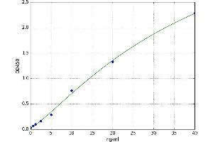 A typical standard curve (RPL13 Kit ELISA)