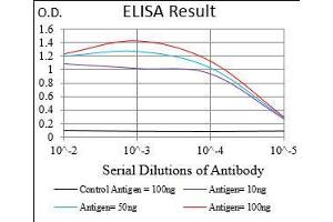 Black line: Control Antigen (100 ng), Purple line: Antigen(10 ng), Blue line: Antigen (50 ng), Red line: Antigen (100 ng),