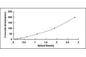 Typical standard curve (CETP Kit ELISA)