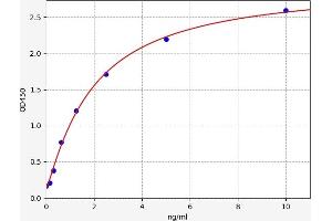 Typical standard curve (Calnexin Kit ELISA)