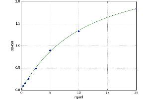 A typical standard curve (OGFR Kit ELISA)