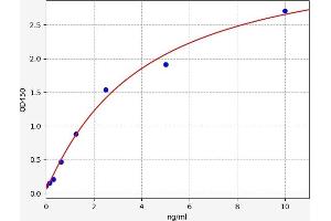 Typical standard curve (Spastin Kit ELISA)
